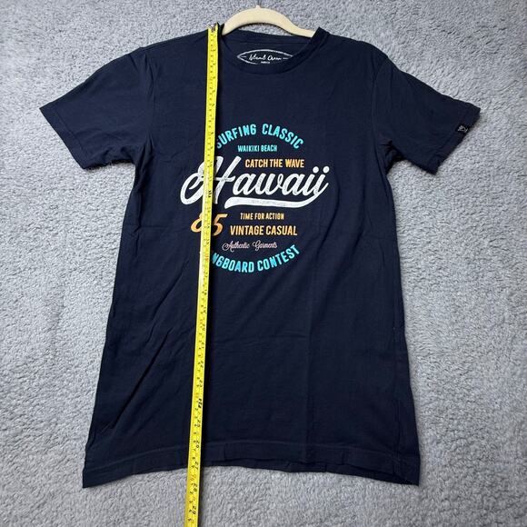 Vintage Surfing Classic Shirt Mens Small Blue Catch the Wave Hawaii Short Sleeve - Picture 4 of 6